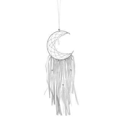 

Creative Dream Catcher Half-Moon Craft Wind Chimes Home Car Hanging Decor