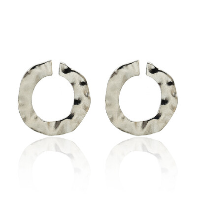 

Simple fashion gold color Silver plated geometric Long Circle earrings for women fashion big hollow drop earrings jewelry