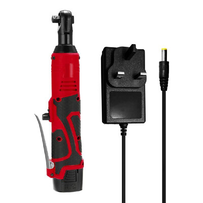 

18V Multifunctional Cordless Rechargeable Electric Wrench 38 Inch Right Angle Electric Ratchet Wrenches with LED Light