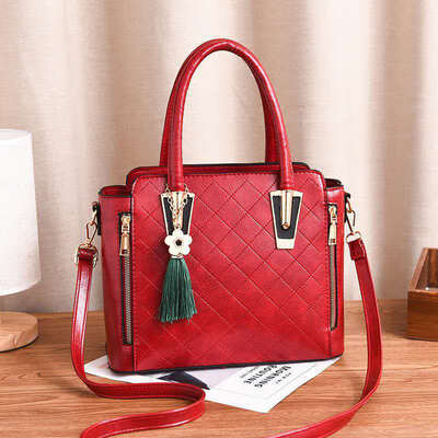 

Ladies bag 2019 spring new wild handbag fashion killer handbag simple PU leather shoulder diagonal package