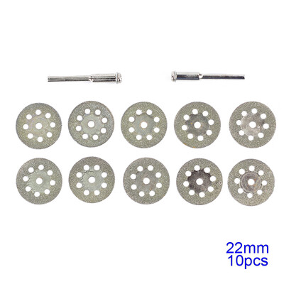 

10pcs 22mm Grinding Wheel Diamond Cutting Disc Mandrels For Cutting Gemstone