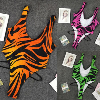

Womens One-Piece Swimsuit Bandage Bikini Pushup Padded Backless Bathing Swimwear