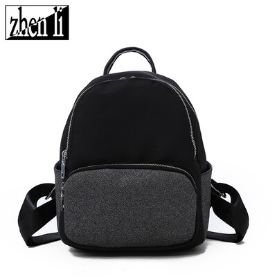 

European&American style shoulder bag womens new solid color size nylon backpack factory supply