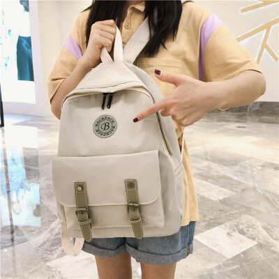 

Schoolbag female Korean Harajuku ulzzang college student backpack high school sen junior high school campus ins wind backpack