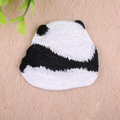 

Embroidered Animal Cloth Patches Stickers Cartoon Cute Little Panda Fabric Patch Clothing Accessories Decoration