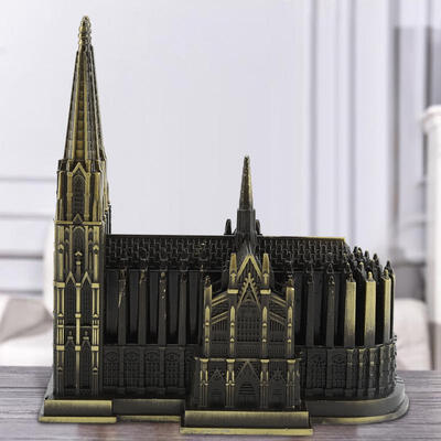 

Greensen Cologne Cathedral Metal Building Model Desk Decoration Gift Famous Building Model