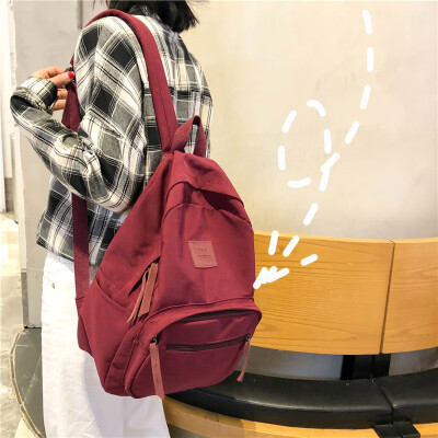 

ins bag girl son campus Korean version of high school students double-shoulder bag large-capacity Sen department ancient sense gir