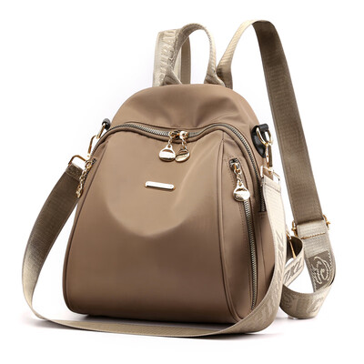 

Double shoulder bag female Oxford leisure fashion printing travel canvas small backpack Korean version 100