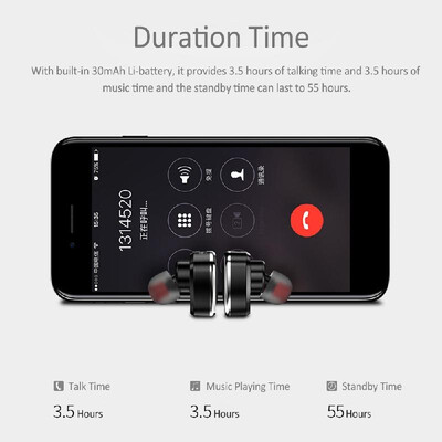 

hoco E7 Wireless Bluetooth Headphone Invisible Earpiece Stereo Music Headset In-ear Earphone Hands-free with Microphone for iPhone