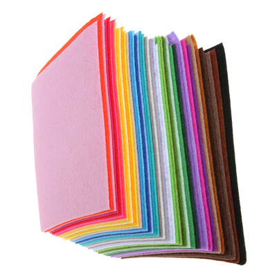 

15x15cm 40 Colors DIY Non-woven Felt Fabric Eco-Friendly Teaching Props