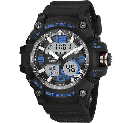 

Mens Outdoor Sports Watch Multifunctional Waterproof Digital Watch