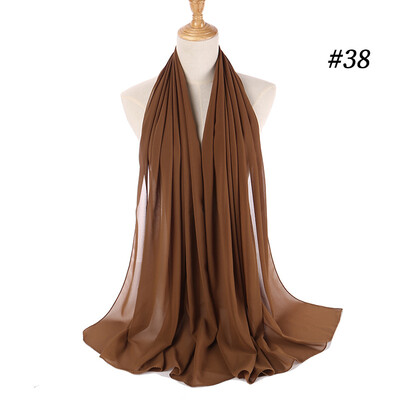 

Monochrome ethnic pearl chiffon bubble towel headband selling high quality Muslim women hijab scarf