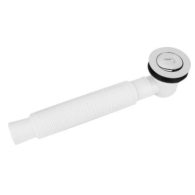 

Greensen White Bathtub Bathroom Filter PVC Disposal Finish Drainer Drain Shower Basin Sink Waste Drain