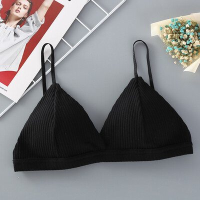 

〖Follure〗Female Ring-Free Cup Sexy Bra Threaded Cotton Wipe Women Comfortable Underwear