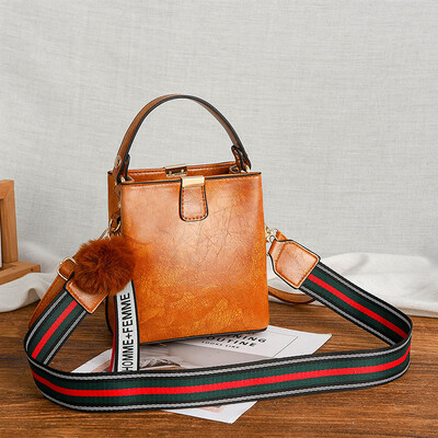 

Spring bag womens new wave Korean fashion Joker womens bucket bag shoulder bag retro diagonal bag