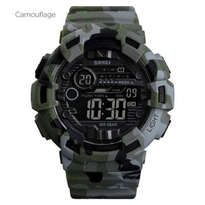 

SKMEI Mens Military Watch Waterproof Digital Sports Watch With LED Backlight