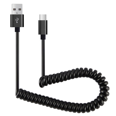 

1M Flexible Elastic Stretch USB Type C Charging Spring Cable