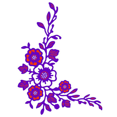 

Flower Border Stencil Mould Carbon Steel Embossing Plate Cutting Die for DIY Cards Scrapbooking