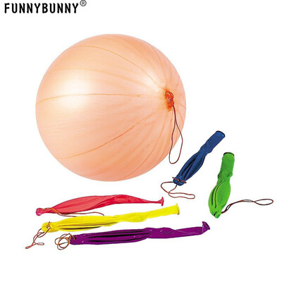 

FUNNYBUNNY 50pcs Fun-Filled Balloons Neon Punch Balls with Rubber Band Handle Assorted Colors
