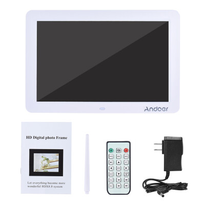 

Andoer 12" Wide Screen HD LED Digital Picture Frame Digital Album High Resolution 1280800 Electronic Photo Frame with Remote Cont