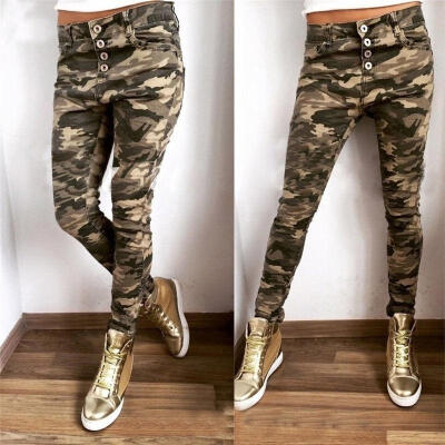 

Hot Womens Casual Stretch Skinny Leggings Pencil Pants Slim Trousers -XL