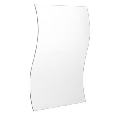 

Greensen 6PcsSet Waves Shape Wall Mirror Sticker Free Combination Home Bathroom Decor