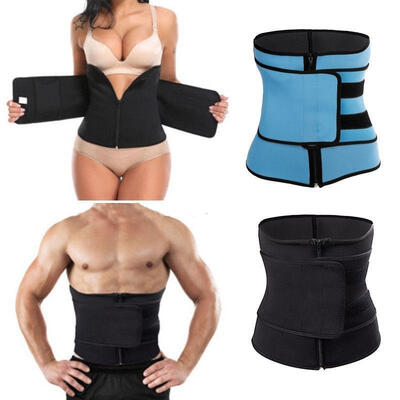 

Waist Cinchers Trainer for Women Unisex Sport Gym Sweat Hot Belt Body Shaper Slim Plus Size S-3XL