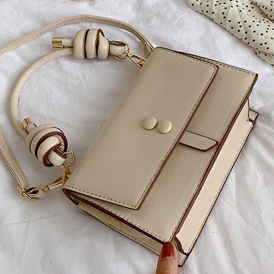 

Womens 2019 spring&summer new fashion Korean version of the fashion 100 small square bag handbag single shoulder oblique span