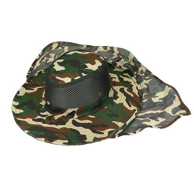 

Fishing Hiking Outdoor Face Sun Protection Neck Cover Wide Brim Flap Cap Hat