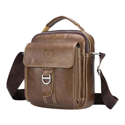 

BULLCAPTAIN Casual Men Shoulder Leather Handbag Crossbody Messenger Bags
