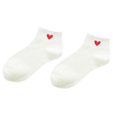 

Women Girl Simple Love Heart Ankle Soft Low Cut Casual Cotton All-Match Socks