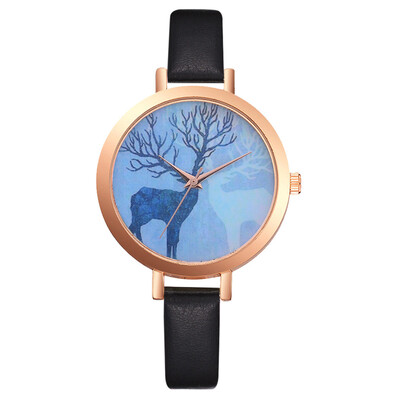 

Relojes Mujer Watch Women Female Hour Fashion Deer Pattern Women Watches Montre Femme Ladies Lvpai PU Leather Quartz Watch 233