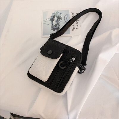 

Sen series 2019 new tide Harajuku wind Messenger bag Korean version of the shoulder bag ins wild canvas net red small bag female