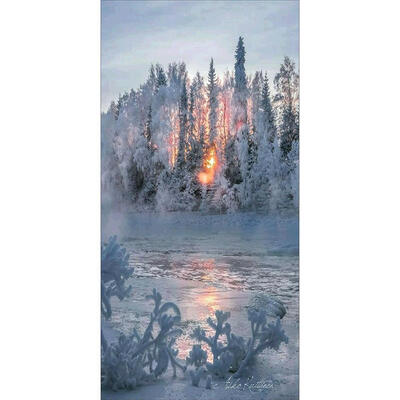 

5D DIY Full Drill Diamond Painting Snow View Cross Stitch Embroidery Mosaic