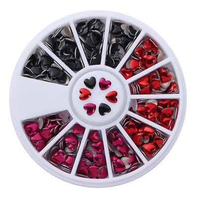 

Toponeto 3D Nail Art Rhinestones Glitters Acrylic Tips Decoration Manicure Wheel New Hot