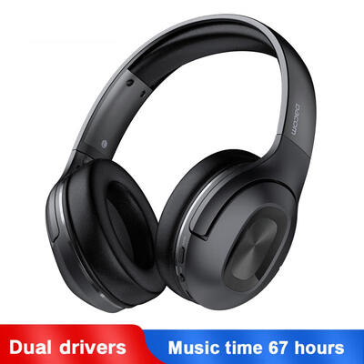 

Dacom HF002 Bluetooth 50 Wireless Headphones 67H Over-Ear HiFi Headsets Built-in 35mm Port 3 For Phones Computer
