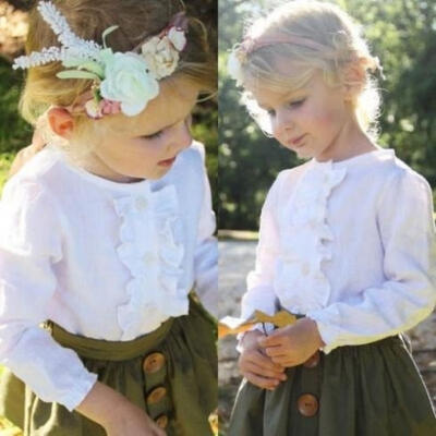 

2017 Infant Baby Girls Tops Long Sleeve T-shirt Skirt Dress Outfits Clothes Set
