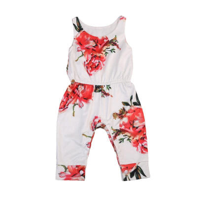 

Toddler Infant Girls Sleeveless Romper Jumpsuit Playsuit Outfits Clothes 6-24M