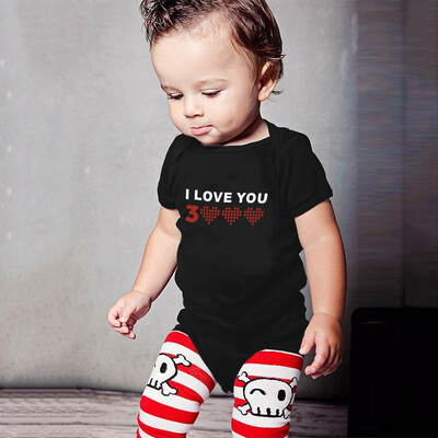 

Toddler Baby Girls Boys I Love You 3000 Printed Tops Bodysuit Romper Clothes