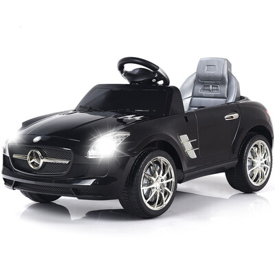 

New Red Mercedes Benz sls rc Mp3 Kids Ride on Car Electric Battery Toy-black