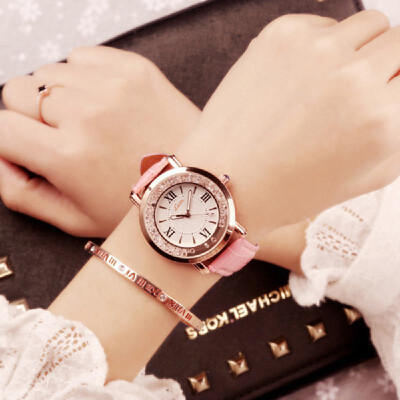 

Women Elegant Exquisite Watches Fashion PU Leather Band Quartz Watch