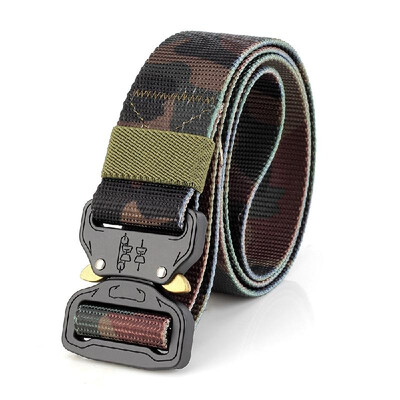 

38cm Tactical Belt with Quick Release Buckle Multifunctional Outdoor Training Breathable Nylon Belt