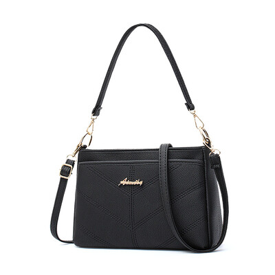

2018 spring new small female bag best selling lychee pattern shoulder diagonal package large capacity middle-aged mother handbag