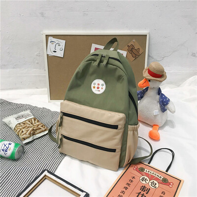 

INS schoolbag female Korean version high school students Baitao Gugugansen junior high school students computer bag shoulder bag b