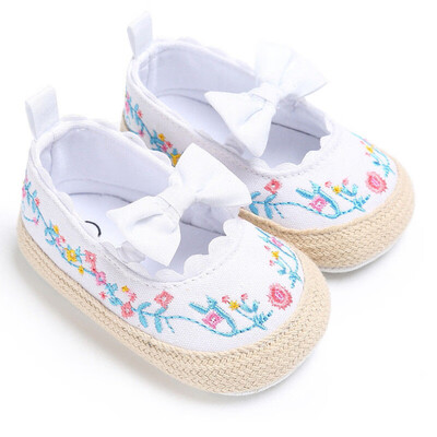 

SUNSIOM Newborn Baby Infant Girl Crib Shoes Soft Sole Prewalkers Anti-slip Sneakers Pram