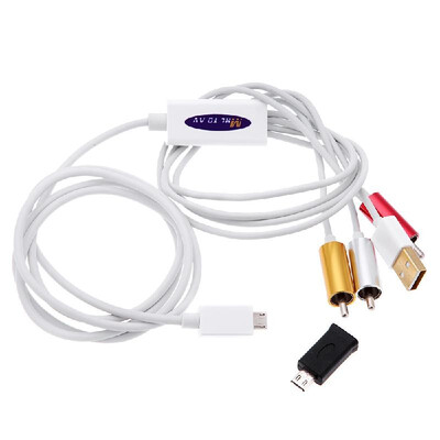

Full HD 1080P Micro USB 5Pin MHL to RCA HDTV Adapter AV Cable for Samsung Galaxy S2 S3 S4 Note 2 3 etc