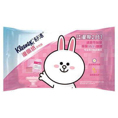 

Shu Jie Kleenex female wet toilet paper 10 piece sample