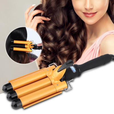 

Greensen 25mm Professional Three Barrels Hair Curler Ceramic Waver Hairstyle Tools