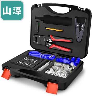 

Yamazawa SAMZHE network tool kit kit cable clamp tester stripping knife wire cutter crystal head cable tie sheath engineering grade multi-function crimping tool SZ-120