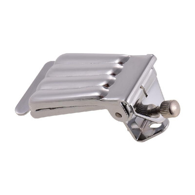 

Guitar Accessories Zinc Alloy Guitar Tailpiece Replacement with Spring Action Cover for 5 String Banjo Plate